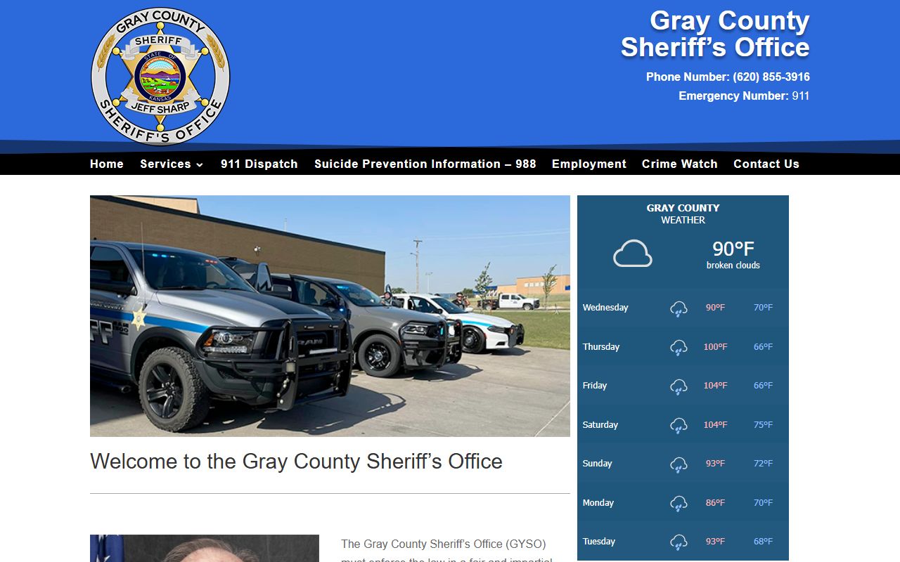Gray County court dockets official sheriff website