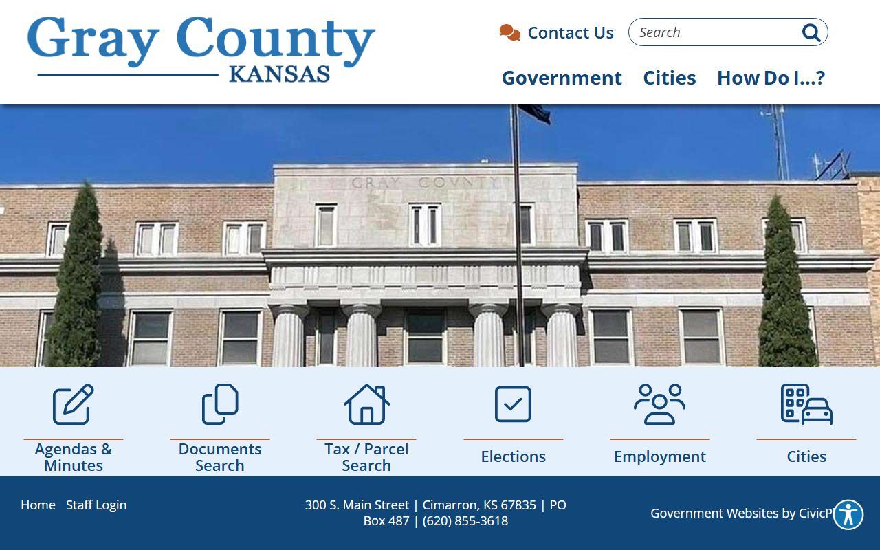 Gray County court records official county homepage