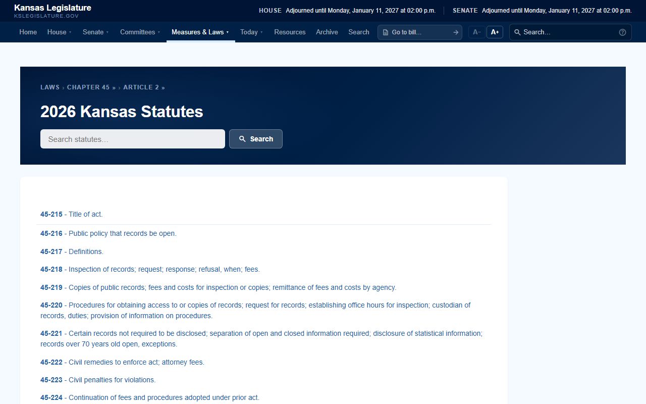 Gray County probate records and Kansas Open Records Act access